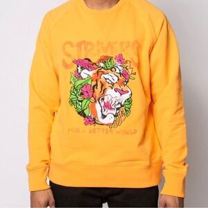 Strivers Row Hurston Tiger Sweatshirt Embroidered artists colorful mens M